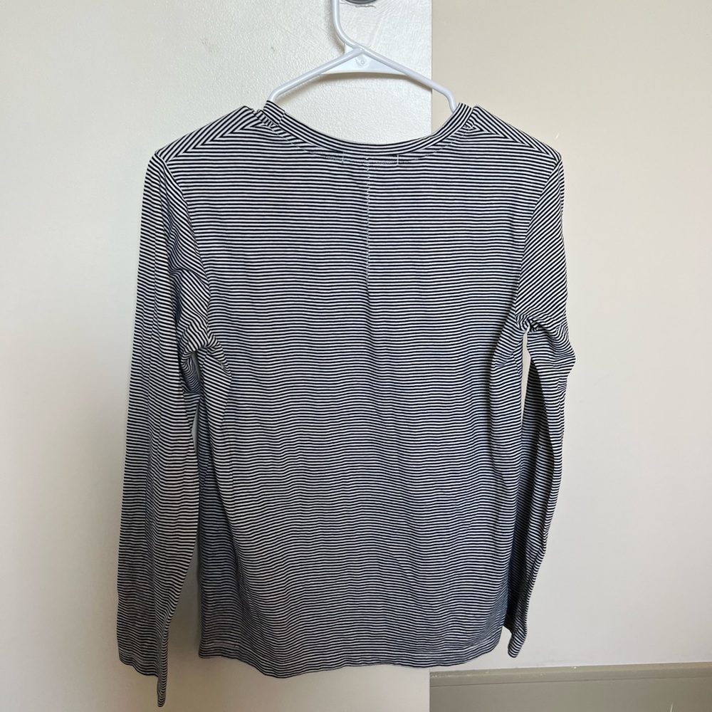 Anthropologie Stateside Medium Petite Striped Long Sleeve Shirt - Picture 2 of 2